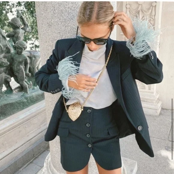 WEDDING Ultra rare Zara limited edition gold heart baroque Purse - Picture 10 of 11